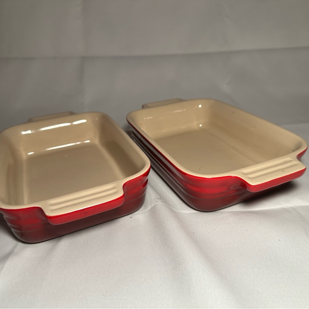 Le Creuset Cerise Red Small Rectangular Baking Dish - 5"x7" (18cm)